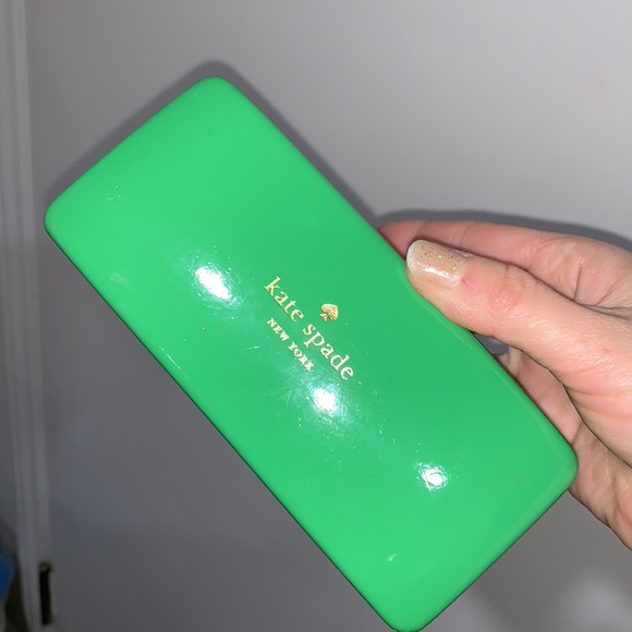 KATE SPADE DEEP SUNGLASSES CASE. GREEN/BLUE